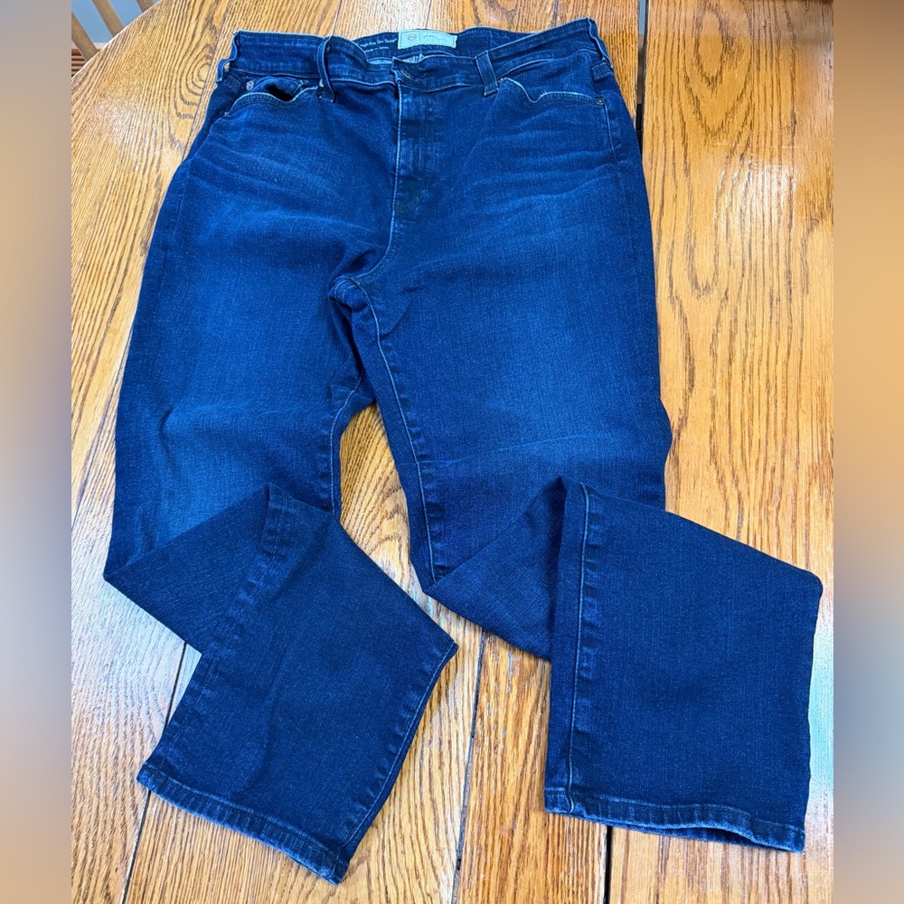 AG Adriano Goldschmied  Mari high rise jeans.  Size 32.  Fabric from Japan.